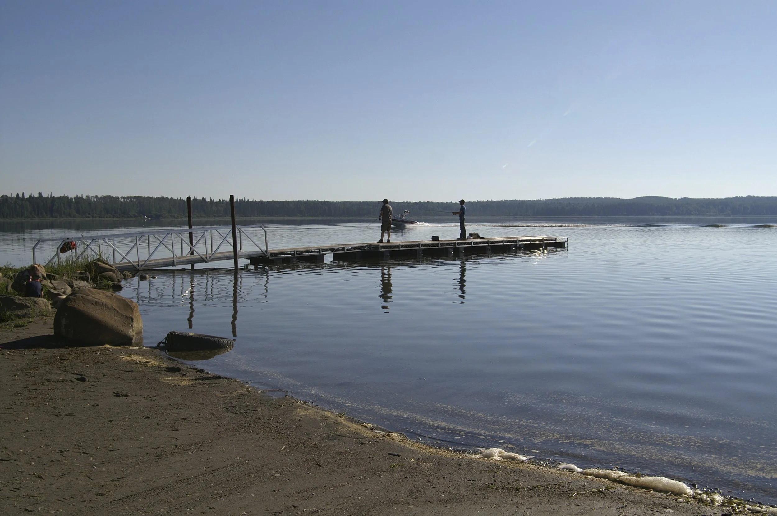 Fishing dock at Cow Lake